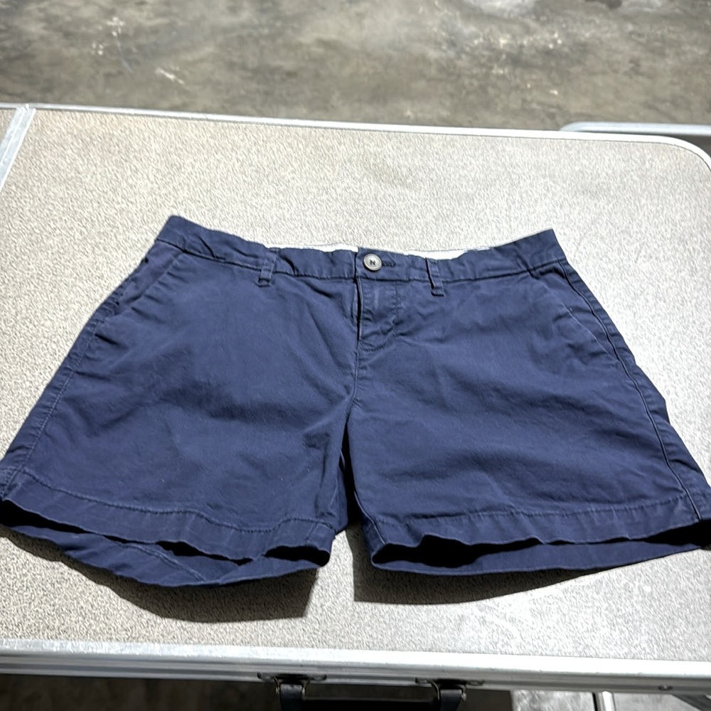 Navy blue cotton shorts